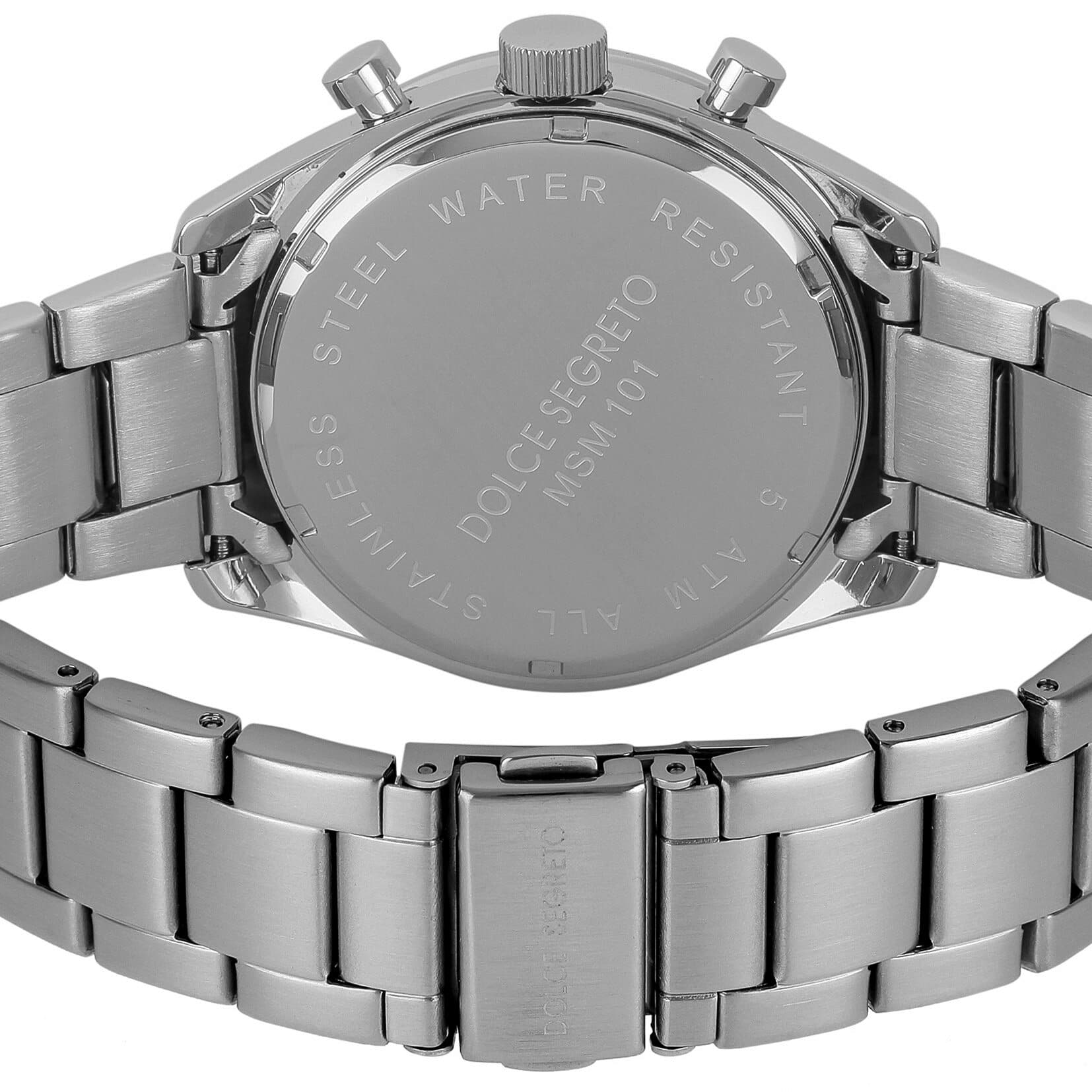 [New]DOLCE SEGRETO dolce Segou rate MSM101 quartz mens Silver MSM101SV ...