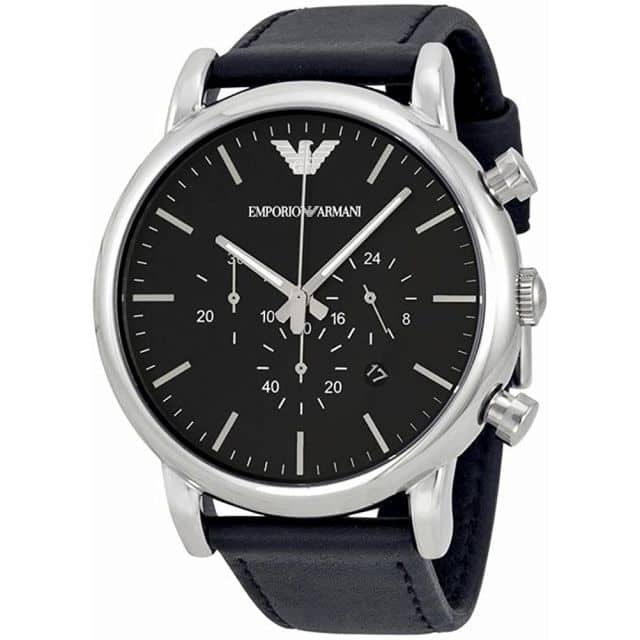 [New]Emporio Armani EMPORIO ARMANI AR1828 LUIGI Luigi Chronograph Black ...
