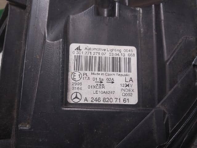 Used]Left Headlight MERCEDES-BENZ B-Class 2013 A 246 820 71 61
