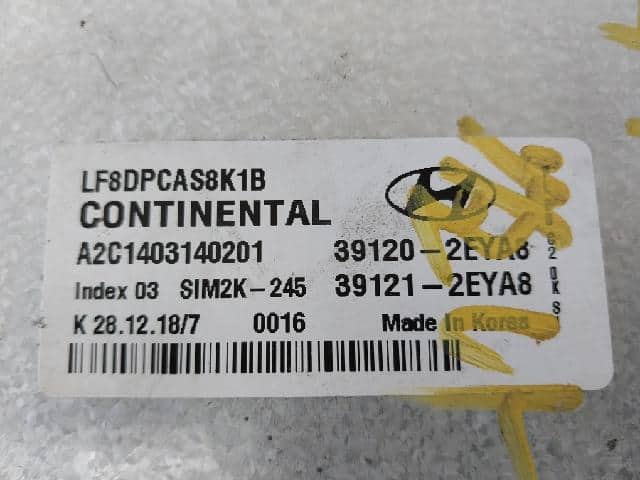 Used]Engine Control Unit / ECU HYUNDAI 2019 39120-2EYA8 - BE