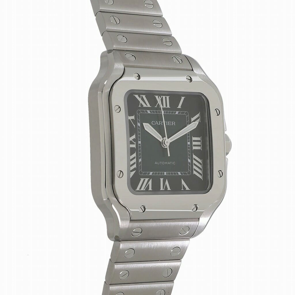 [New]Cartier Santos do Cartier MM WSSA0061 moo key green unisex-free ...