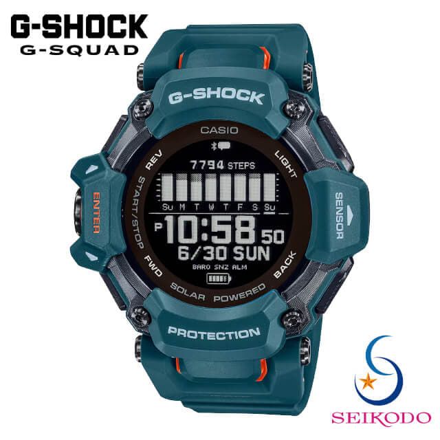 [New]G-SHOCK G-SQUAD G-SHOCK G-SQUAD mens digital Navy GBD-H2000-2JR ...