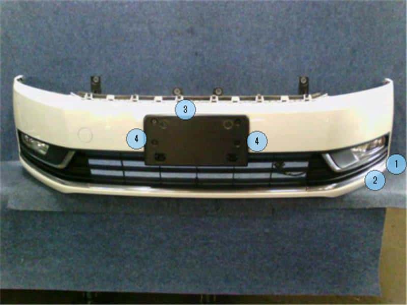 Used Front Bumper VOLKSWAGEN Passat 2013 DBA 3CCAX BE FORWARD Auto Parts