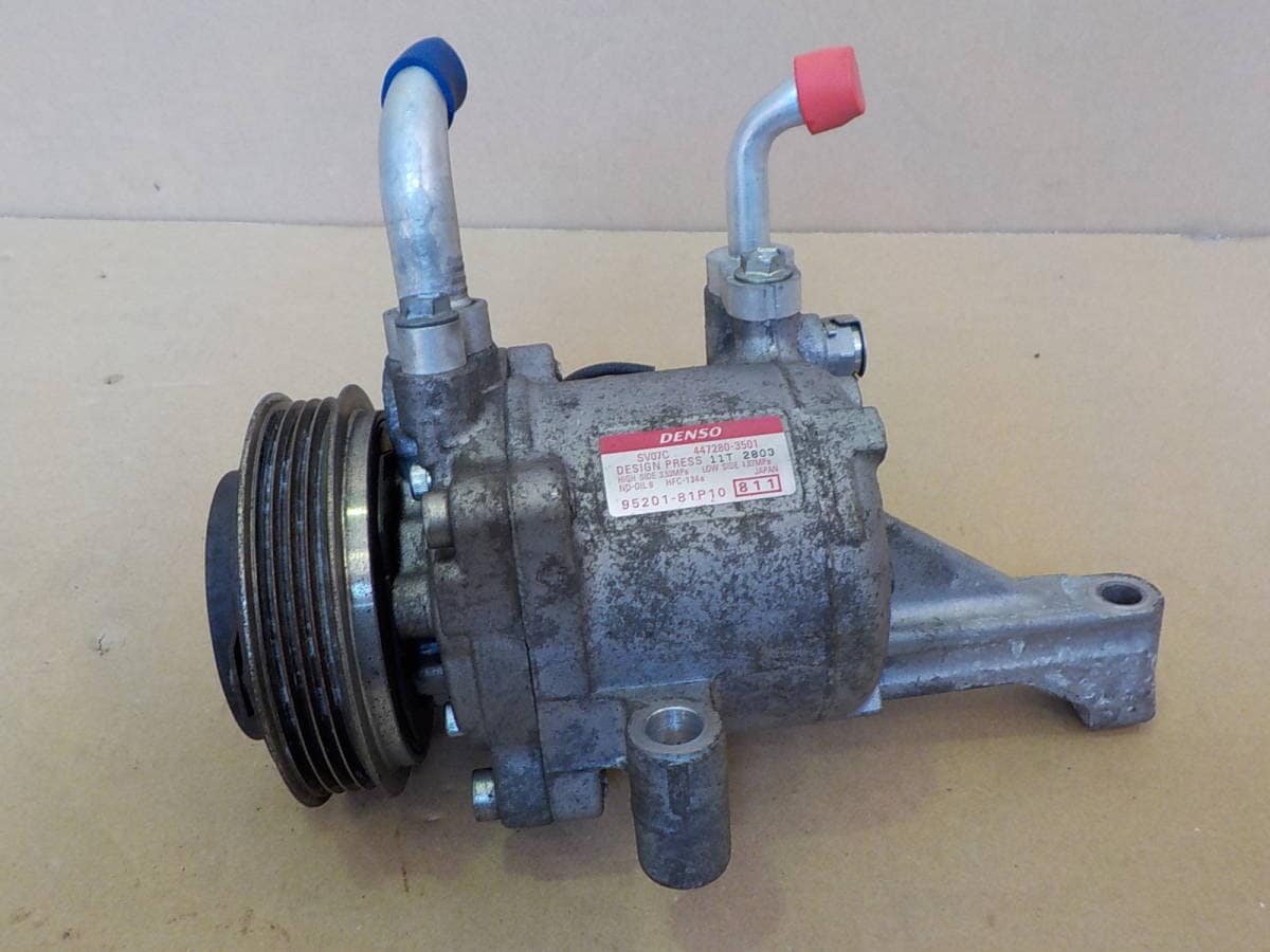 MA36S スズキ ソリオバンディット コンプレッサー 95200-81P10 ソリオバンディット MA36S エアコン効かない修理 コンプレッサー交換