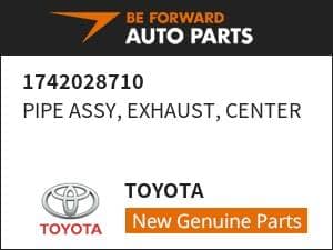 [New]PIPE ASSY, EXHAUST, CENTER TOYOTA 1742028710 - BE FORWARD Auto Parts