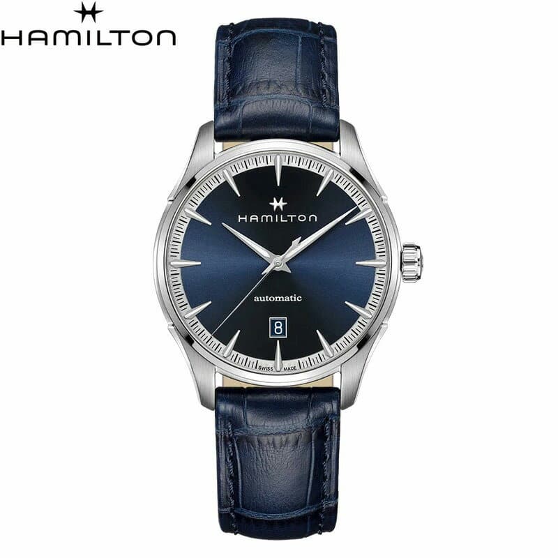[New]Hamilton Hamilton Jazz master Auto H32475640 mens clock leather ...