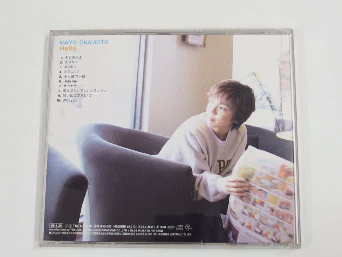 Used]CD+ postcard/Mayo Okamoto/HELLO/