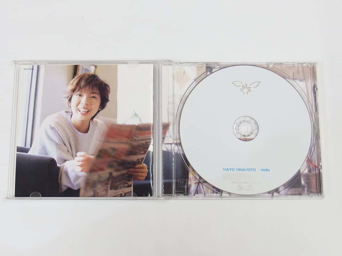 Used]CD+ postcard/Mayo Okamoto/HELLO/