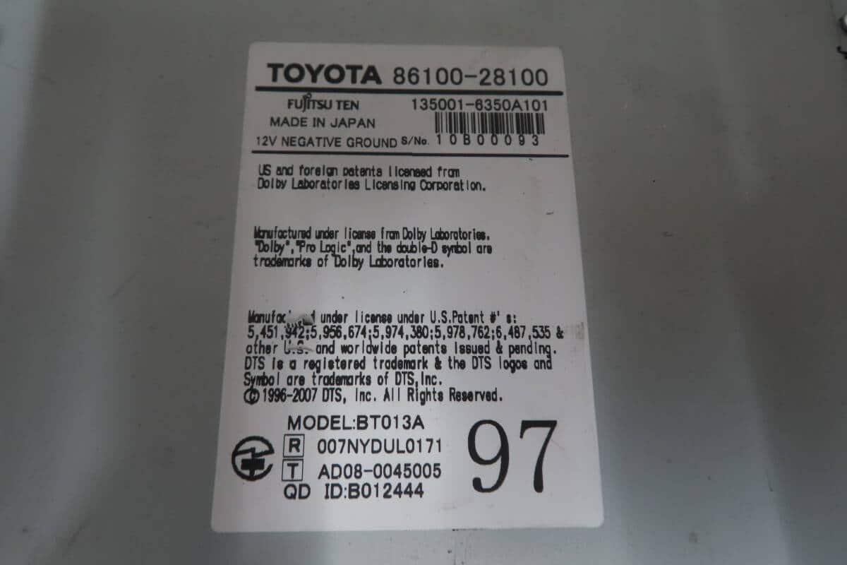 Used]☆V9963/ Toyota Genuine 86100-28100 ESTIMA multi-monitor/car 