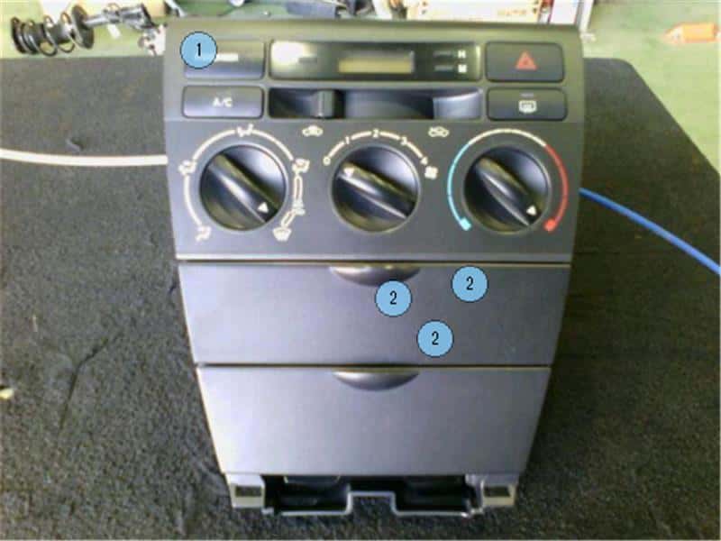 [Used]A/C & Heater Control panel TOYOTA Corolla Runx 2003 UA-NZE121 ...