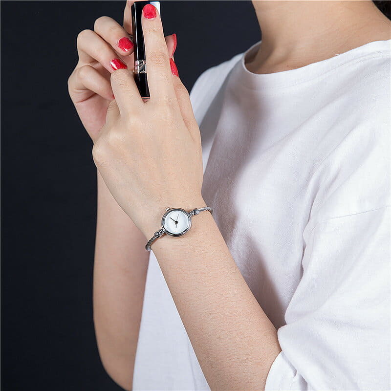 [New]analog round Face Bangle watch Small Face wristwatch clockface ...