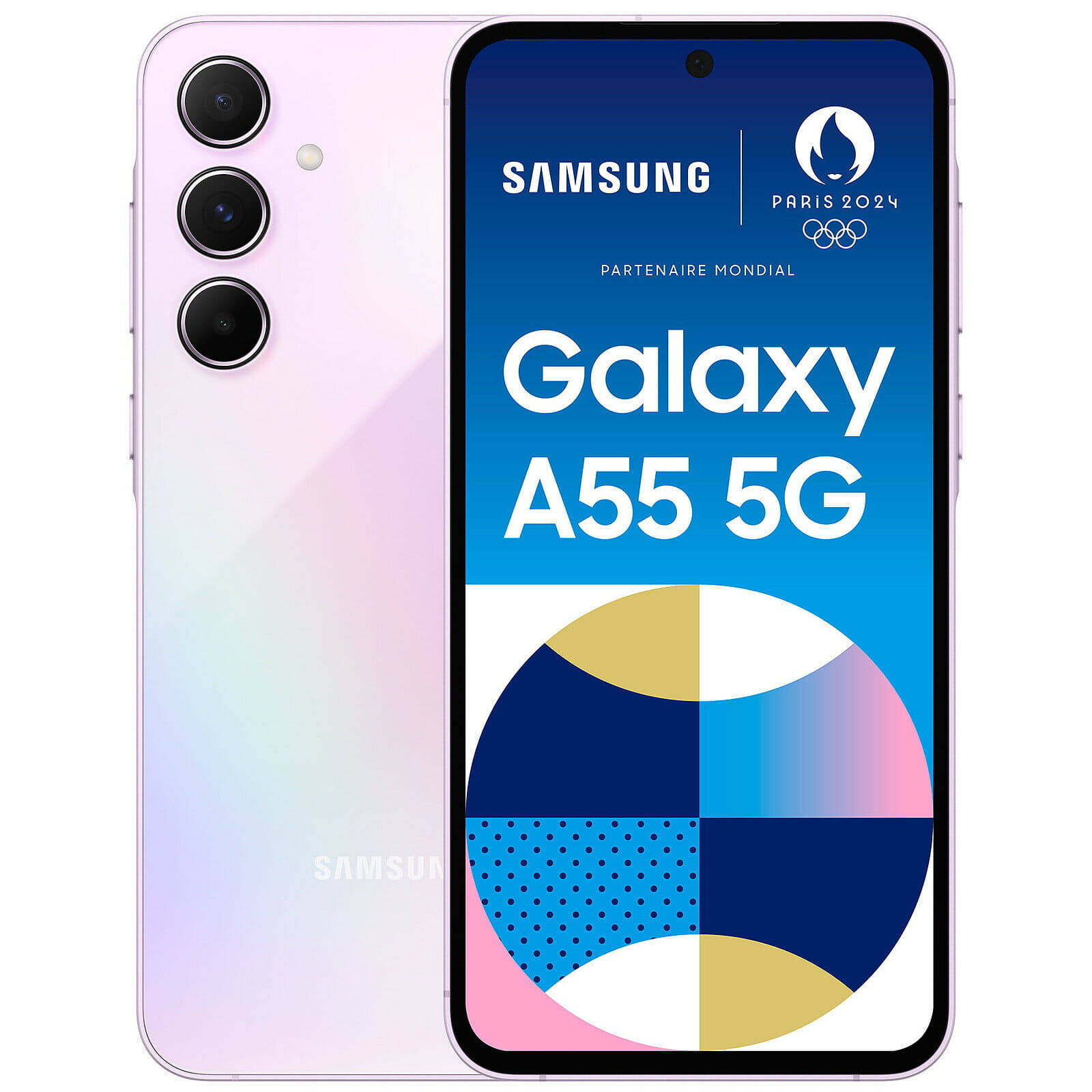 New]Samsung Galaxy A55 A5560 Dual Sim 8GB RAM 256GB 5G lilac SIM 