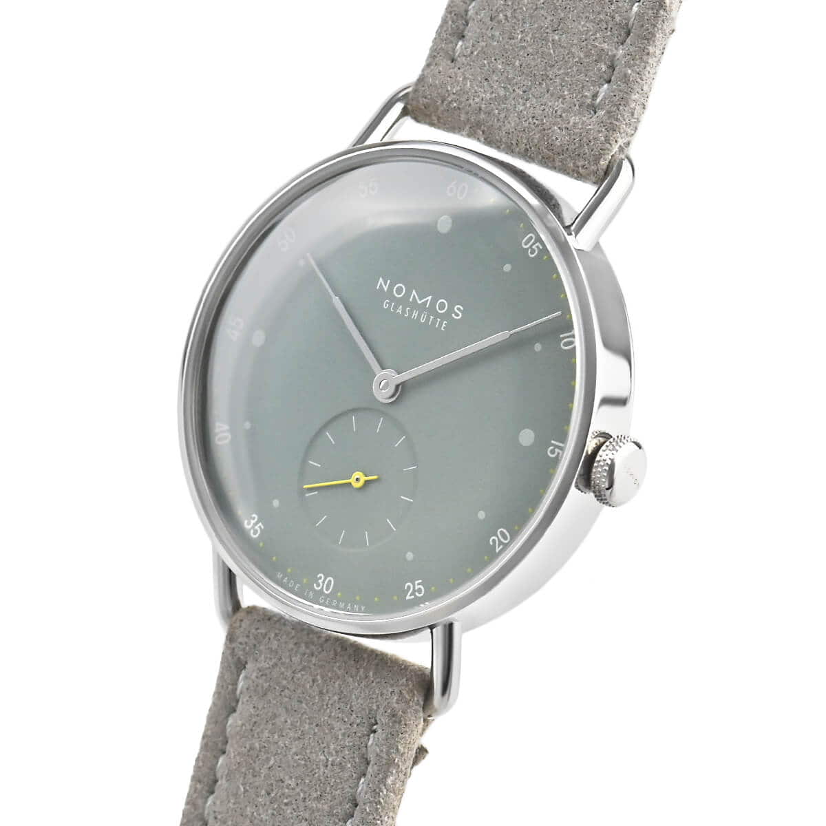 [New]up to 30,000 12/4 NOMOS glass hut NOMOS Glashuette metro 33 sage ...
