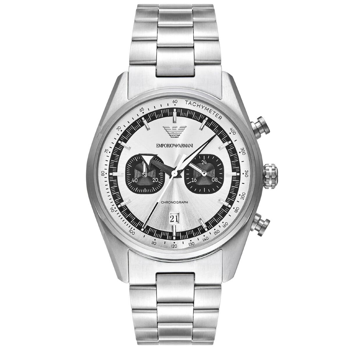 [New]Emporio Armani EMPORIO ARMANI mens Chronograph stainless steel ...