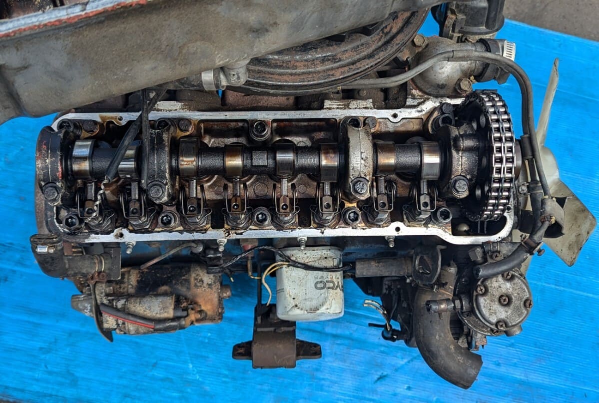 [Used][I can send it out] [ ] Nissan L-form L18 Engine HEAD V912 block ...