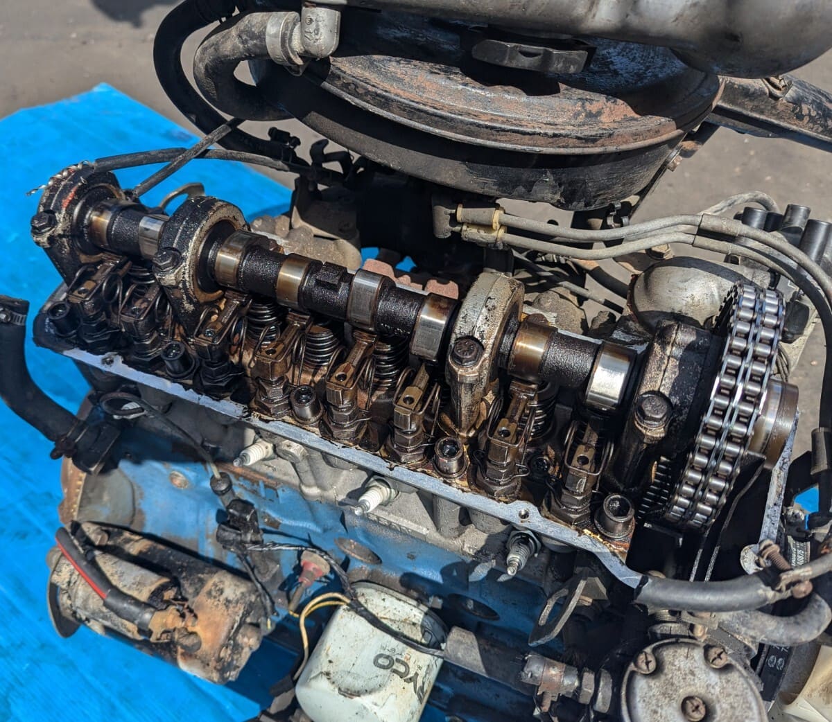 [Used][I can send it out] [ ] Nissan L-form L18 Engine HEAD V912 block ...