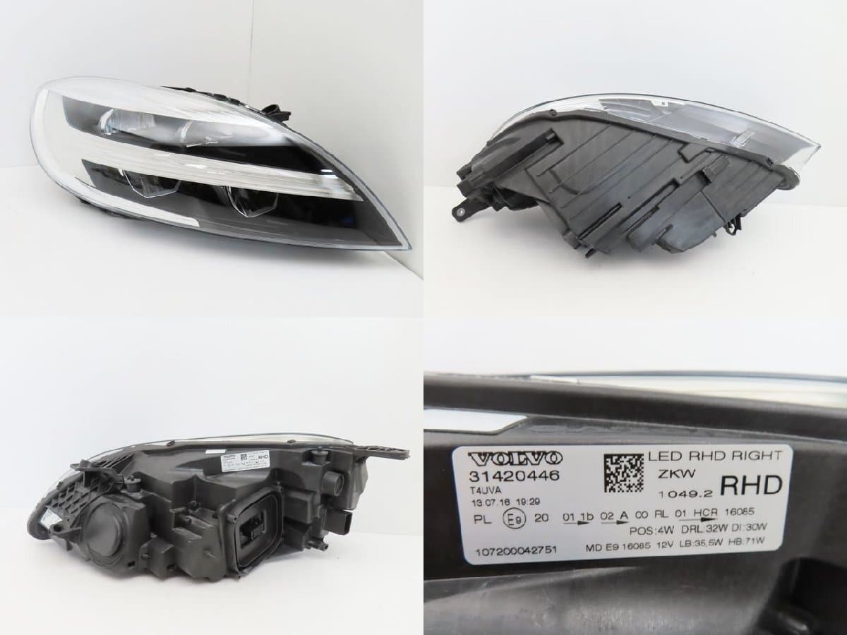 Used][ ] Volvo V40 MB Late Model Genuine Right headlight LED 