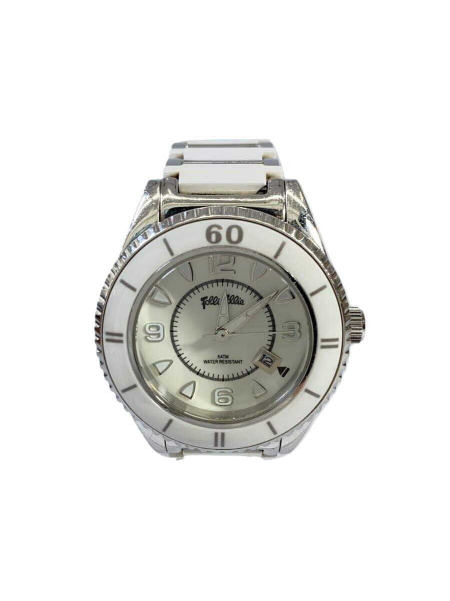 Folli Follie White Stainless Steel Bracelet Watch