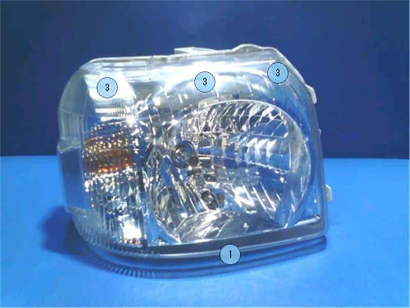 Used]Honda Genuine Vamos HM1 Right headlight 33100-S3C-N11 P31501