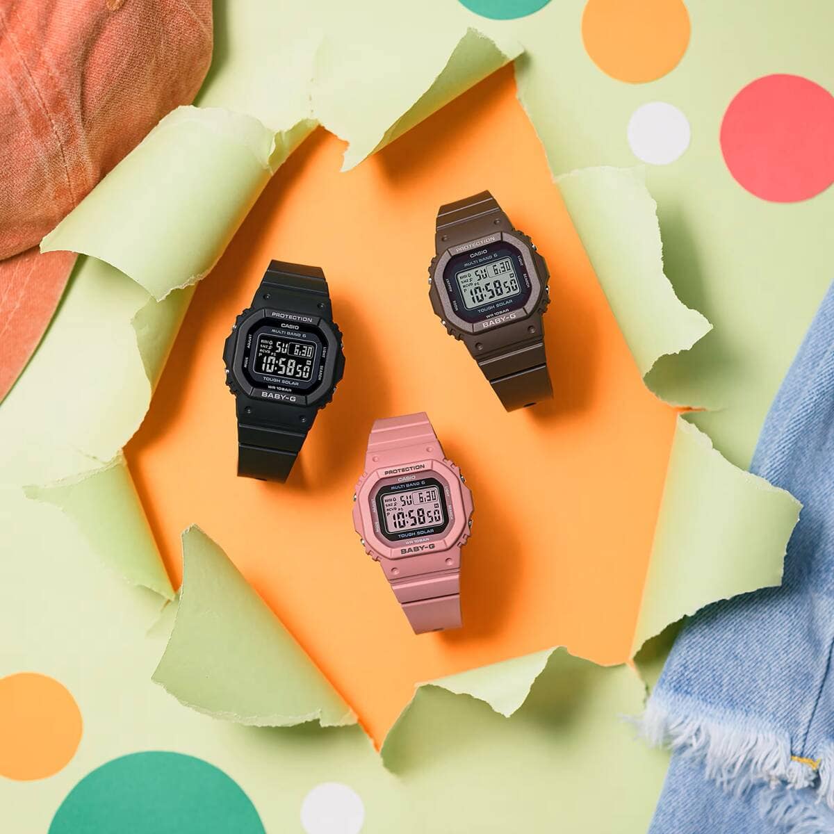 New]Japanese CASIO CASIO Baby-G baby G electric wave reception