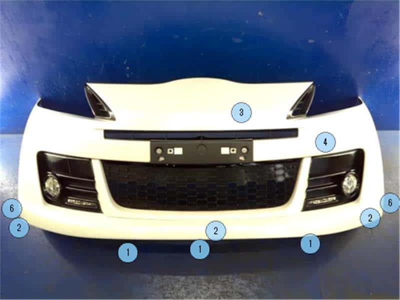 車のパーツ Toyota vitz 2015 Used]Front Bumper TOYOTA Vitz 2015 DBA-NCP131 5211952977 - BE