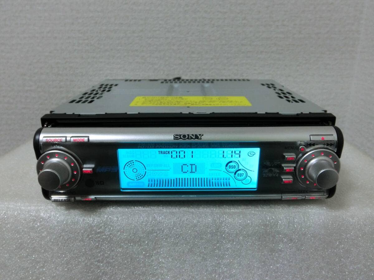 Used]CD/MP3 max power 52Wx4 of the SONY CDX-MP200X 1DIN type - BE
