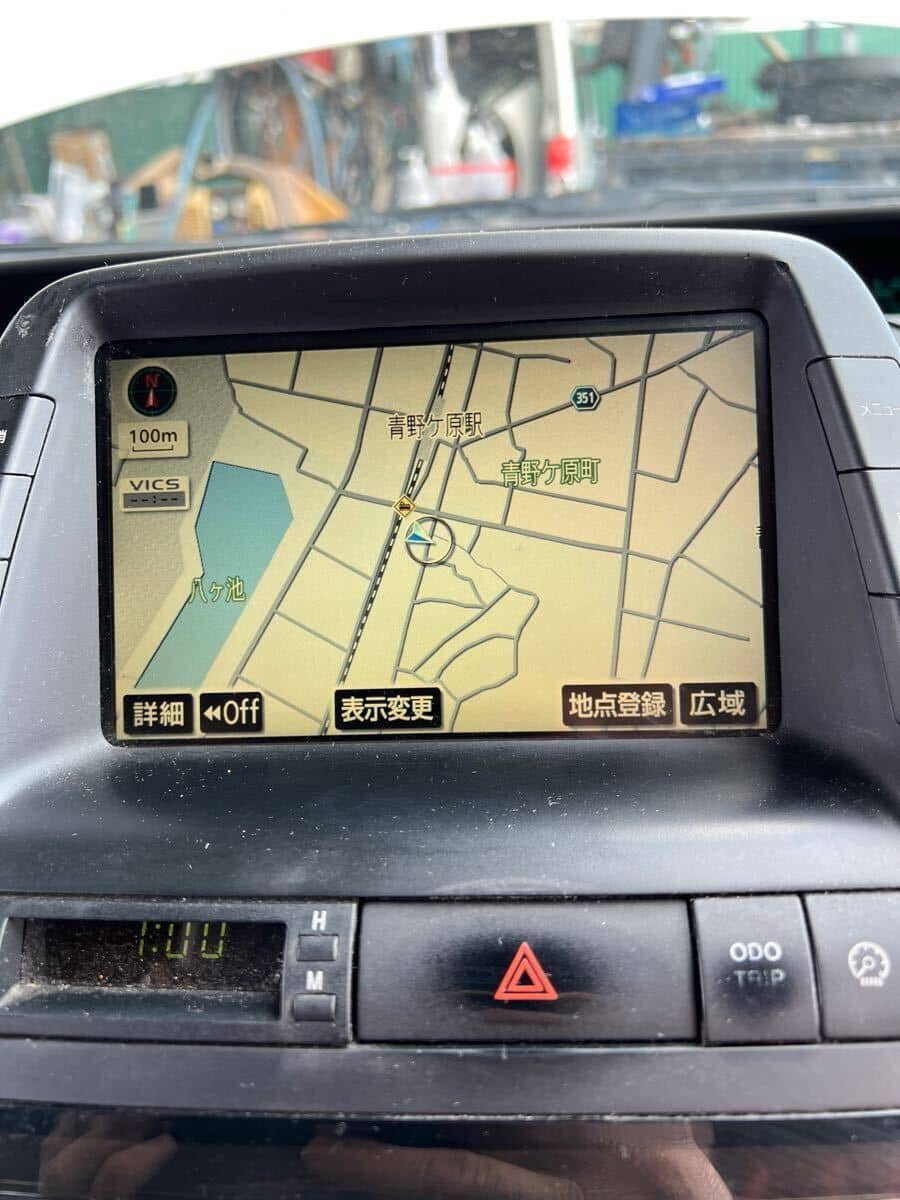 Used]P1107 Prius DAA-NHW20 Genuine multi-motor navigator map 2009