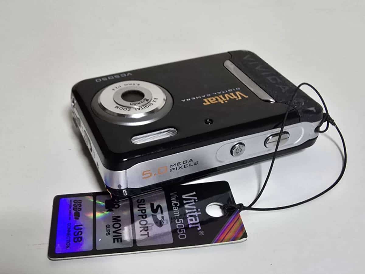 Used]vivitar vivicam 5050 black bibitters toy camera #0021 - BE 