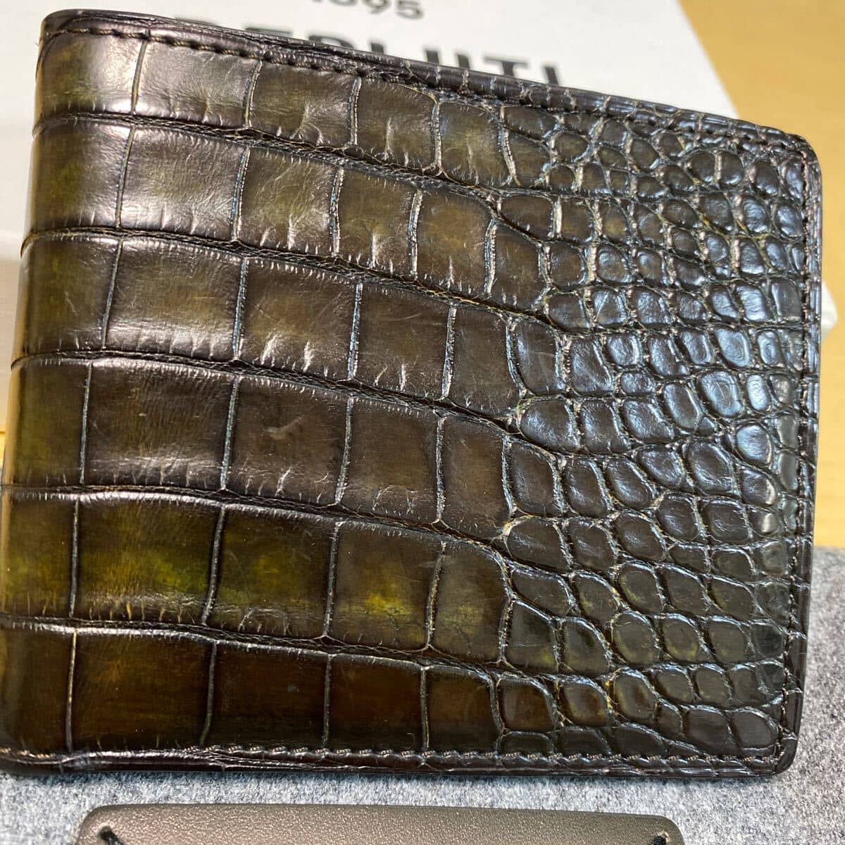 Used]Berluti wallet folio menzumakore Berluti Crocodile BERLUTI