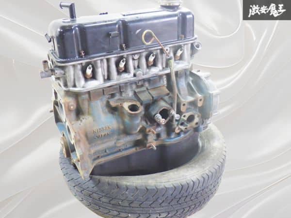 [Used]The Nissan Genuine B210 Sunny A12 Engine body OHV old car B110 ...