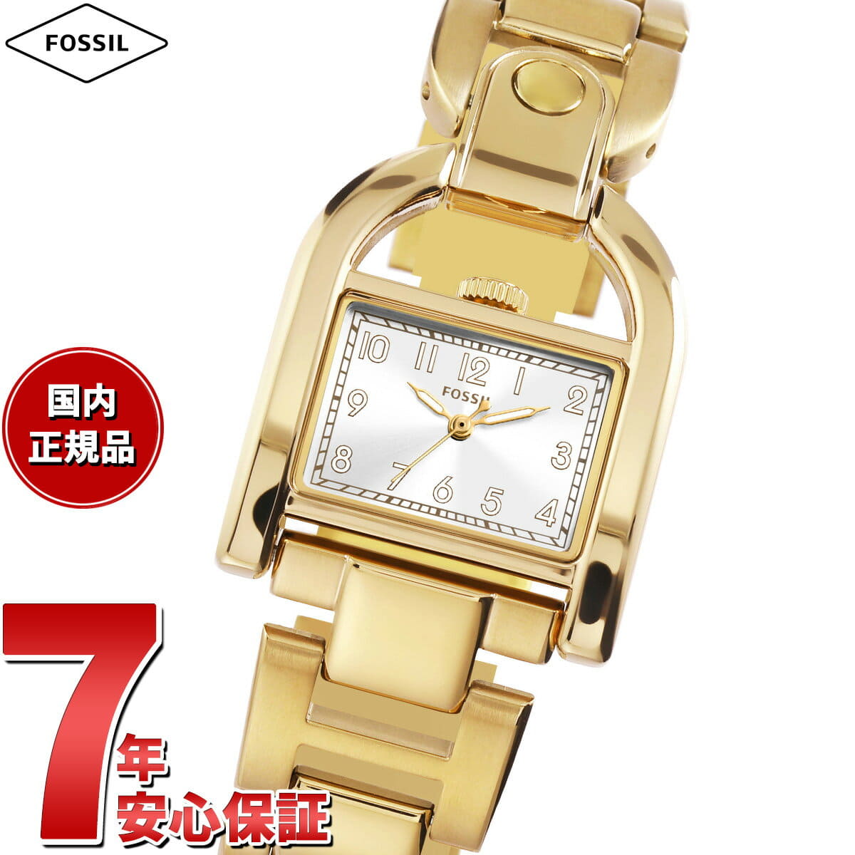 [New]up to 40 times! Fossil FOSSIL Ladies HARWELL three stitches Gold ...
