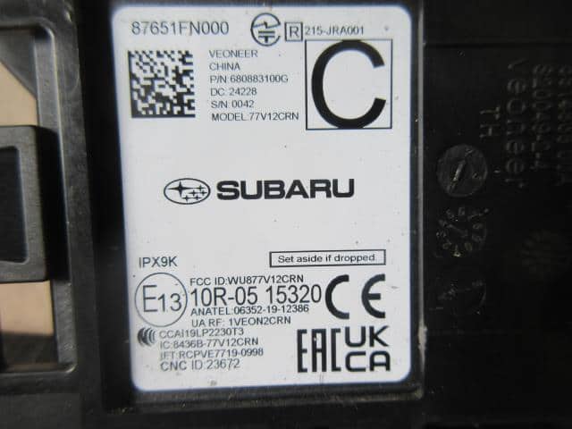 Used]Sensor SUBARU 2024 5AA-GUE 87651FN000 - BE FORWARD Auto Parts