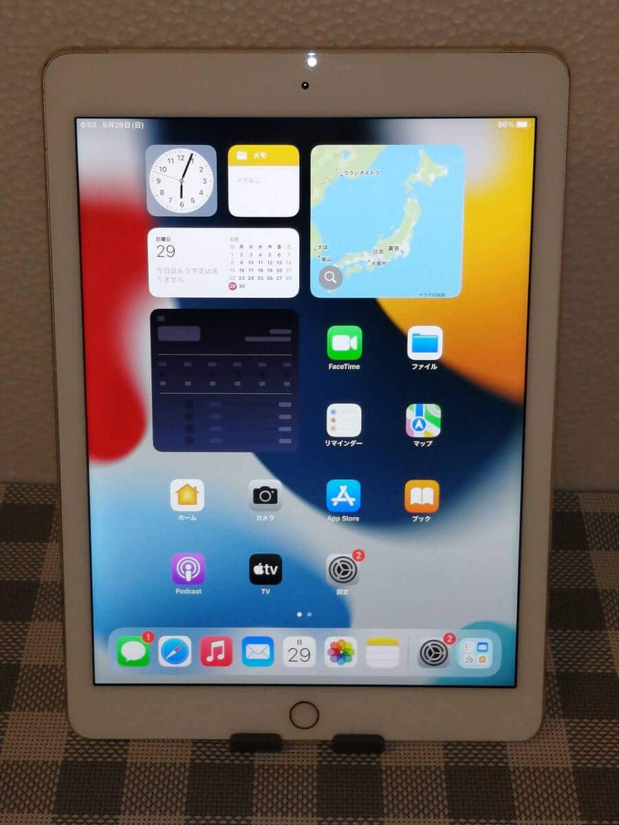 Used]Apple iPad Air2 Wi-Fi model 16GB gold MH1C2J/A - BE