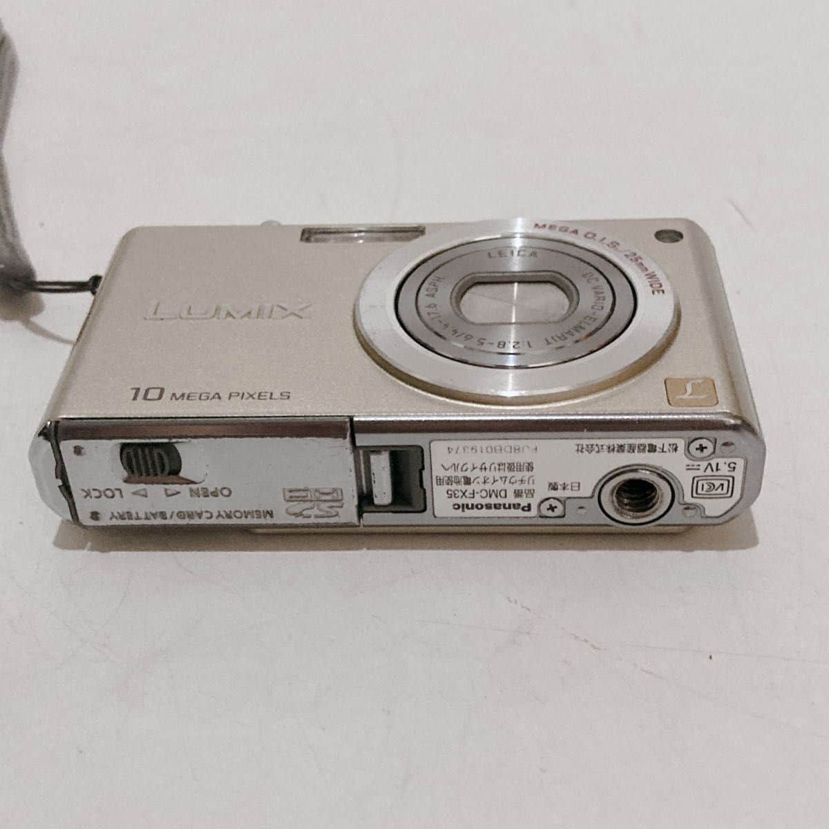 Used]Panasonic LUMIX DMC-FX35 gold compact digital camera