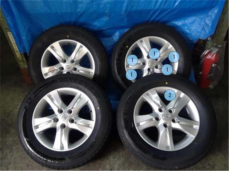 [Used]Tire&Wheel Assembly TOYOTA Rush 2010 CBA-J210E - BE FORWARD Auto ...
