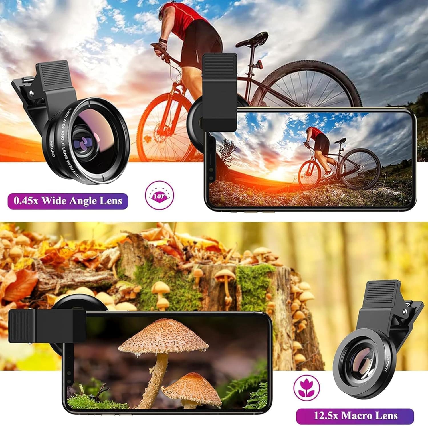 [New]It is available for wide-angle lens macro wearing simple carrying ...