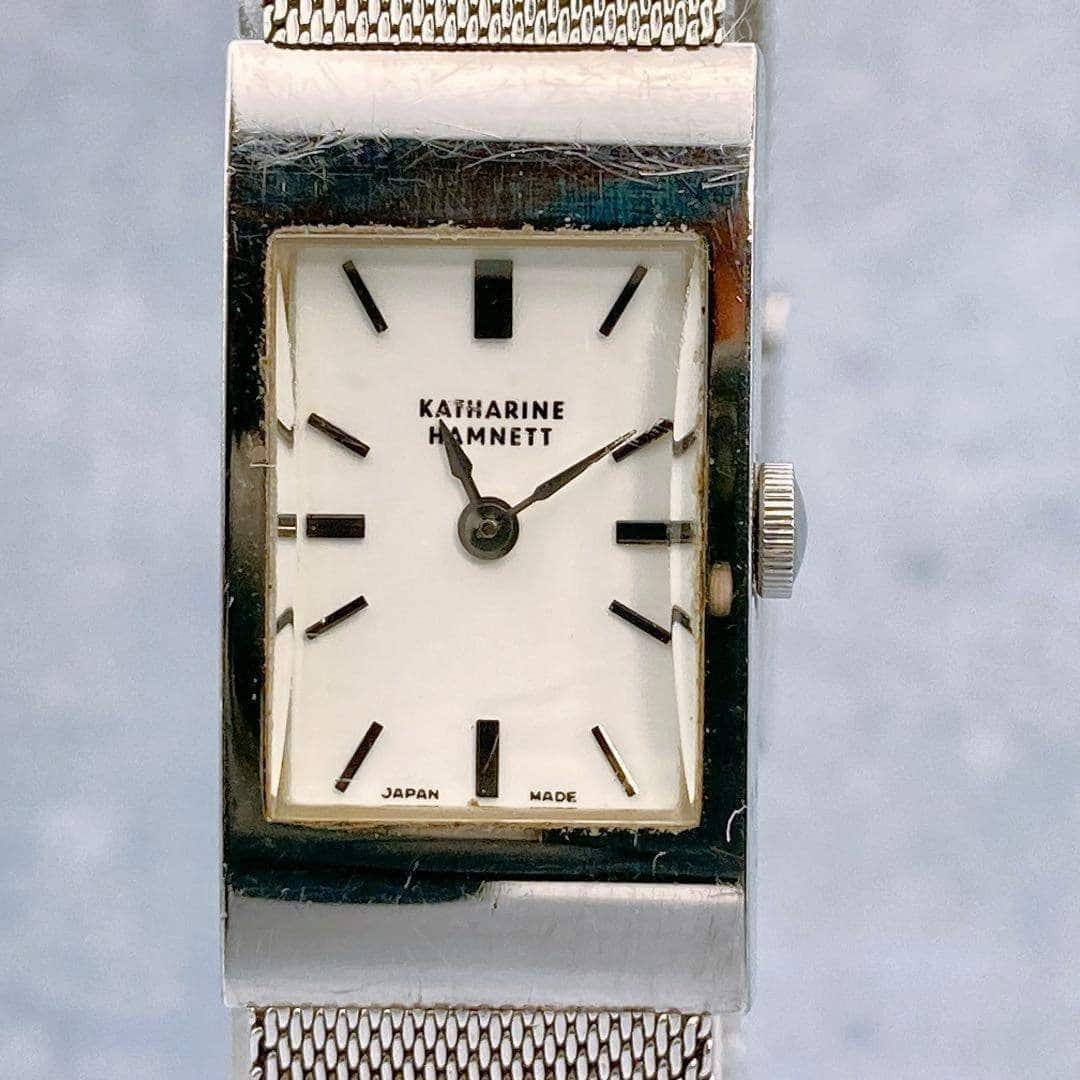 時計 KATHARINE HAMNETT Katharine Hamnett London Watch Ladies Gold Baby Rectangle bracelet