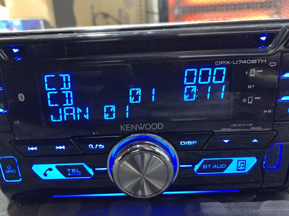 Used]Suzuki Genuine OP option Kenwood Kenwood DPX-U740BTH 2DIN
