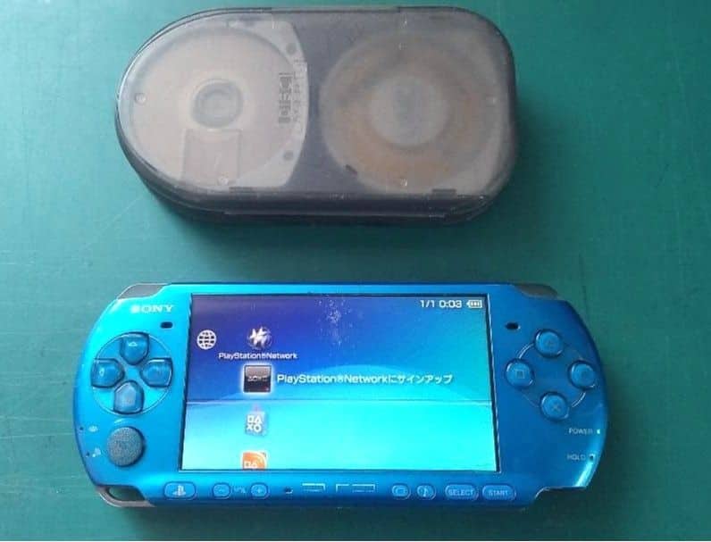 Used][ ] PSP-3000 PlayStationPortable Blue blue SONY - BE FORWARD