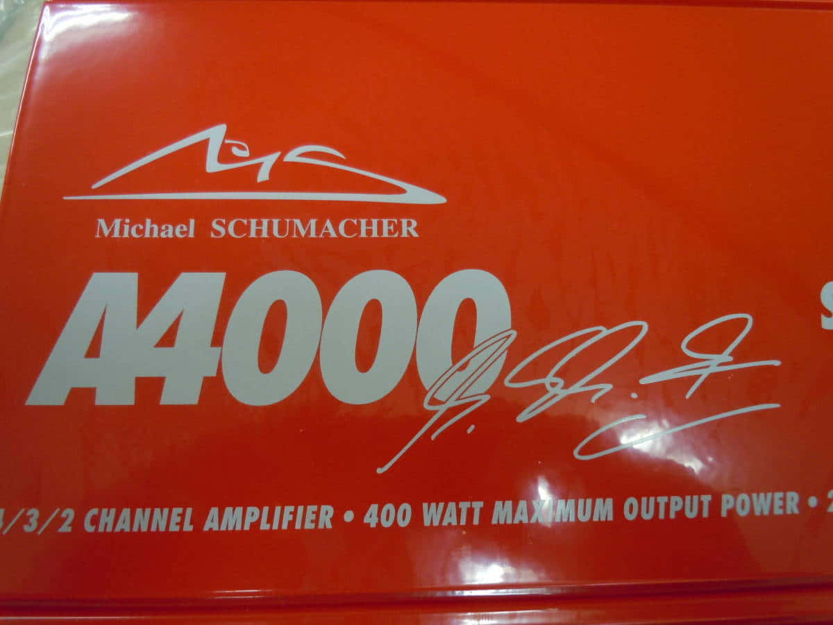 M*a様 Schumacher シュマッカー Mission FT(おまけ中古ボ New]MAGNAT MICHAEL SCHUMACHER COLLECTION A4000 4ch max400w - BE
