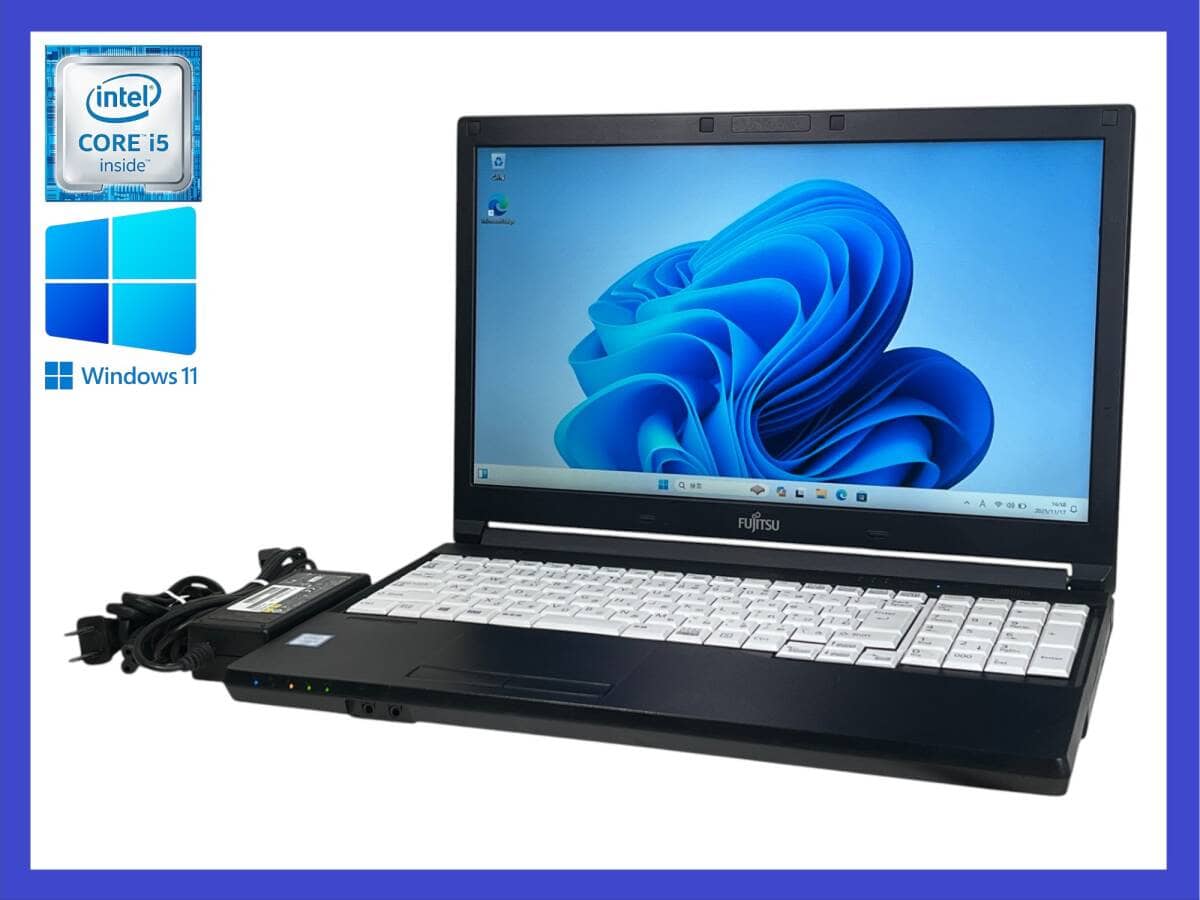 富士通 LIFEBOOKA576/R i5-6300U SSD128 Win11 Used]☆The sixth generation i5 Fujitsu Lifebook A576/TX Core i5