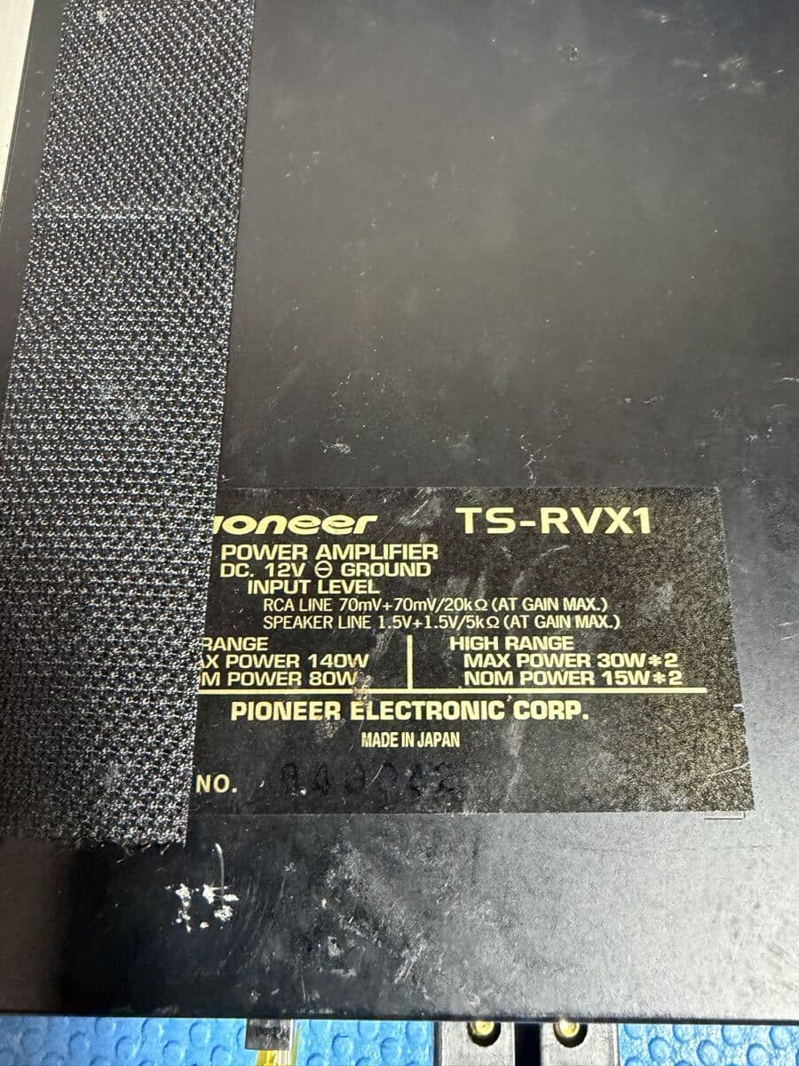 Used]carrozzeria TS-RVX1 sub woofer power amp - BE FORWARD Auto Parts
