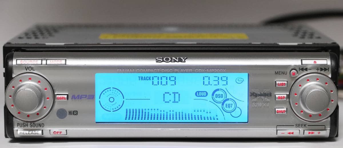 SONY CDX-MP200X - SONY新トレイメカ1DIN MP3⁄EQ⁄DSO⁄スペアナCDX 