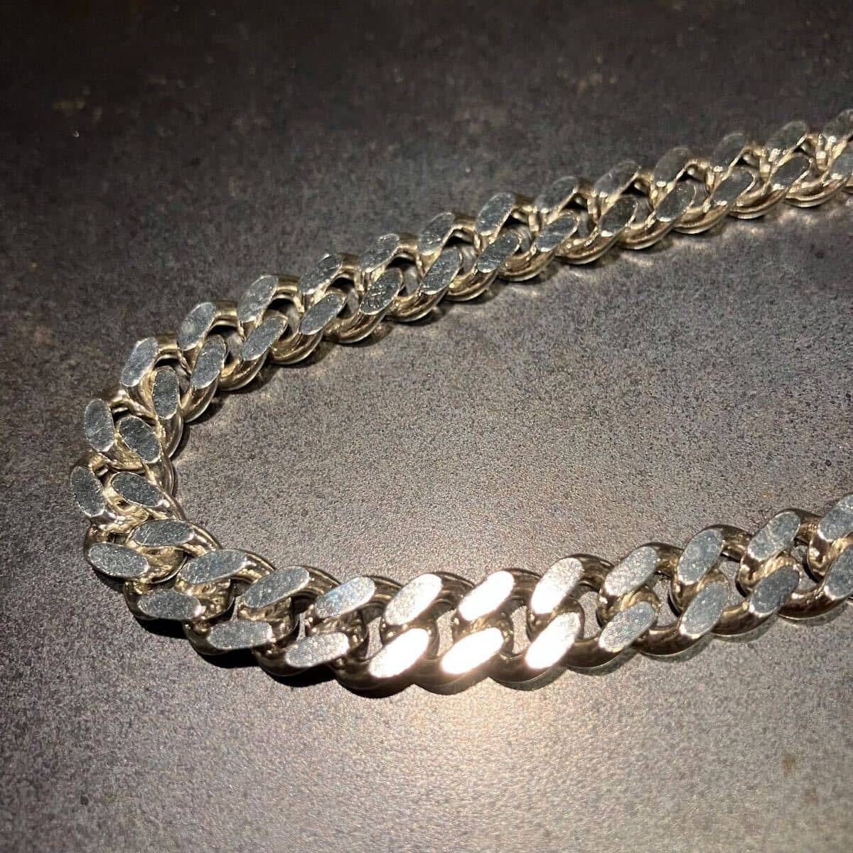 SILVER925 DNA MANTEL NECKLACE ⁄ Silver Necklace SILVER925 FLAT 