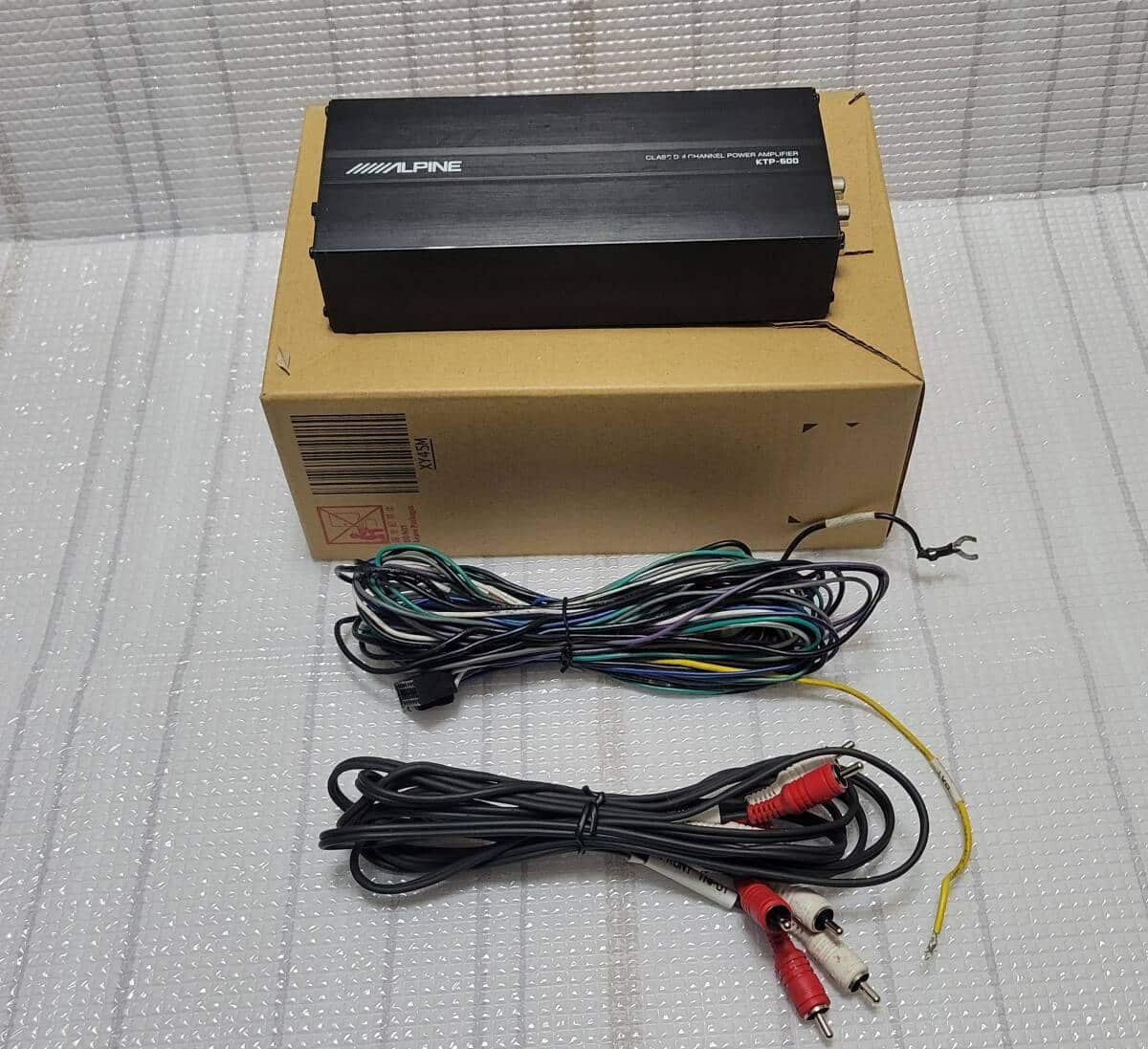 ALPINE ktp-600 専用 ALPINE パワーアンプ 4チャンネル KTP-600 アルパイン