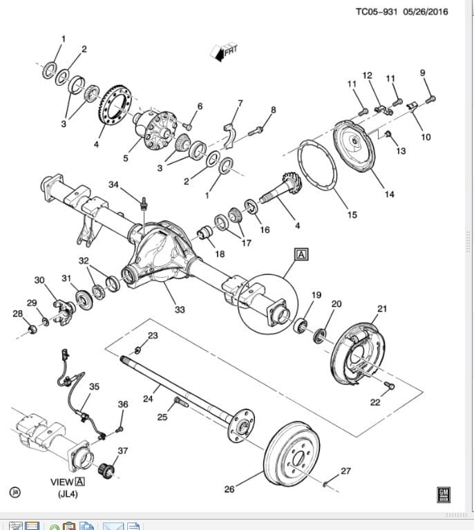 [Used]Chevrolet Silva lard Sierra 4WD AWD Rear Differential Rear axle ...