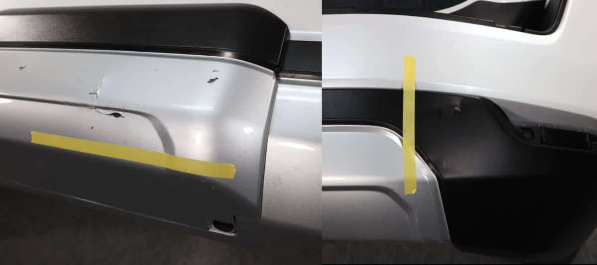 Used]FJA300W Land Cruiser Land Cruiser Genuine Rear bumper WHITE