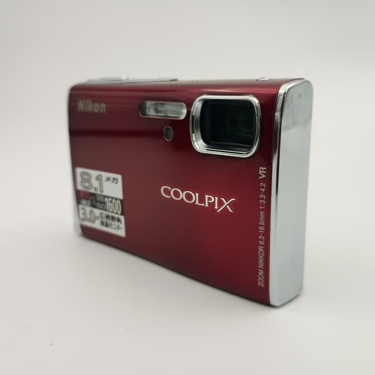 Used]Nikon Coolpix S51 wine red compact digital camera - BE