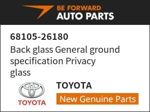 [New]Back glass General ground specification Privacy glass TOYOTA 68105 ...