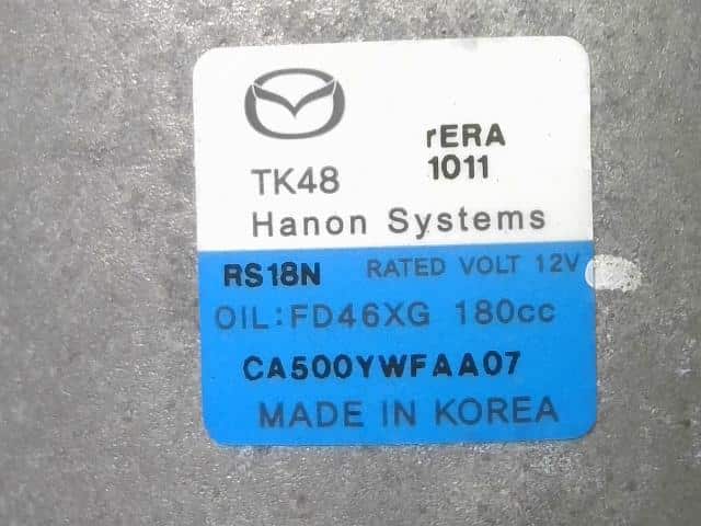 Used]A/C Compressor MAZDA CX-8 2022 6BA-KG5P TK4861450 - BE